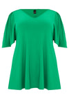 Tunic flare pleated sleeve DOLCE - green - #4