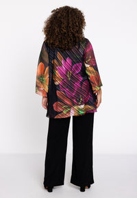 Tunic waterfall Floria lurex - black - #3