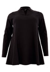 Tunic wide bottom SENSI - black - #4