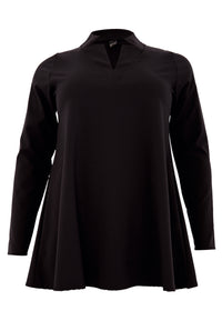 Tunic wide bottom SENSI - black - #4