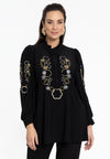Tunic embroidered DOLCE - black - #1