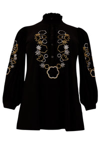 Tunic embroidered DOLCE - black - #4