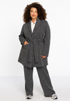 Jacket JACQUARD KNIT - black