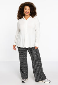 Trousers JACQUARD KNIT - black - #1