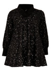 Tunic wide bottom PAILLET - black - #4