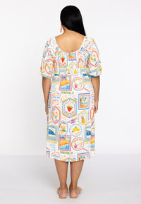Kleid mit gesmokten Taillen TROPICANADress smock waist TROPICANA - ecru - #3