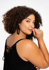 Spaghettikleid mit V-Ausschnitt DOLCEDress spaghetti V DOLCE - black - #3