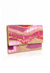 Clutch mit Rosa und Gold - #1
