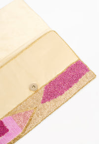 Clutch mit Rosa und GoldClutch Pink - pink - #3