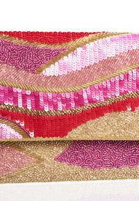 Clutch mit Rosa und GoldClutch Pink - pink - #5