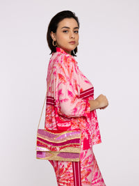Clutch mit Rosa und GoldClutch Pink - pink - #7