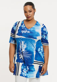 Tunic wide bottom AZZURRO - blue - #1