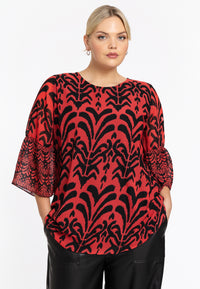Tunic IKAT - red - #1