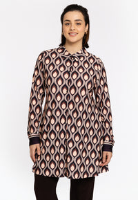 A-line blouse GOCCIA - purple - #1