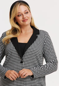 Blazer loose CHECK - black - #3