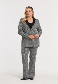 Blazer loose CHECK - black - #2