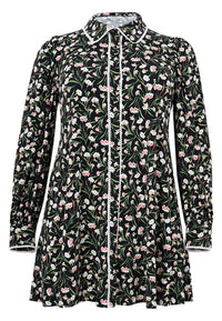 Blouse wide bottom GAROFANI - black - #4