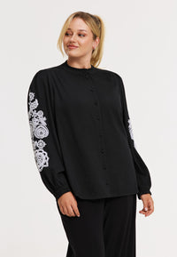 Blouse TWILL - black - #5