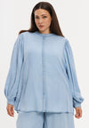 Blouse puff sleeve INDIGO LYOCELL - indigo - #2