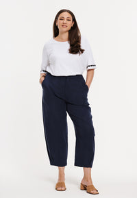 T-shirt cuff embellishment COTTON - white - #2