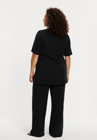 Tunic flare short sleeve LOUNGE - black - #3