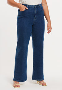 Jeans wide leg 5-pocket - indigo - #3