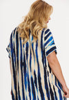 Kaftan straight RIPPLES - blue - #5