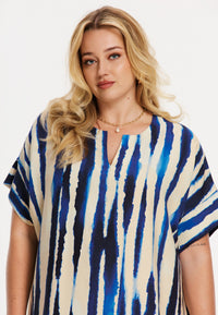 Kaftan straight RIPPLES - blue - #2