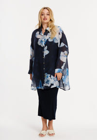 Blouse square ORCHID - blue - #6