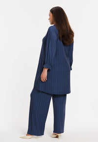 Trousers PINSTRIPE - blue - #4