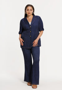 Blazer puffsleeve DENIM DOLCE - blue - #2