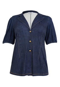 Blazer puffsleeve DENIM DOLCE - blue - #5