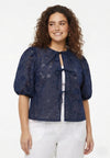 Jacket short INDIGO CUTOUT - indigo