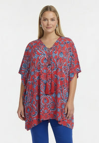 Kaftan SHELLSCAPE - light red - #1