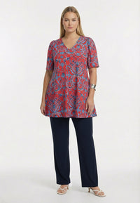 Tunika Wide Bottom SHELLSCAPE - light red - #2