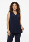 Singlet flare lace insert UNI DOLCE - blue - #1