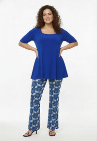 Trousers bootcut PORCELAINE - blue - #1