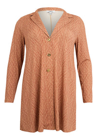 Blazer flare FISHBONE - mid brown - #3