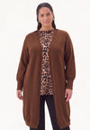 Cardigan soft - mid brown