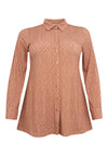 Blouse flare FISHBONE - mid brown - #3