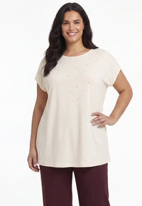 Top UNI DOLCE - ecru - #1