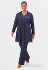 Tunika wide bottom denim dolce - Indigo