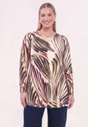 Tunika flare aquarello - multi
