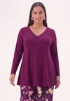 Tunika flare uni dolce - Violett