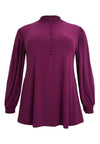 Tunika flare uni dolce - Violett