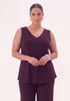Singlet uni dolce - dark purple