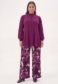 Trousers loose CICLAMY - purple - #1