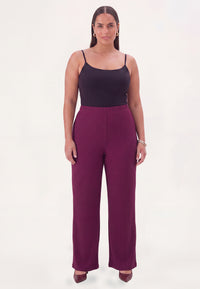 Trousers loose UNI DOLCE PLISSE - purple - #2