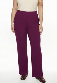 Trousers loose UNI DOLCE plissé - purple - #2