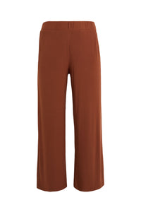 Trousers loose UNI R-DOLCE - mid brown - #3